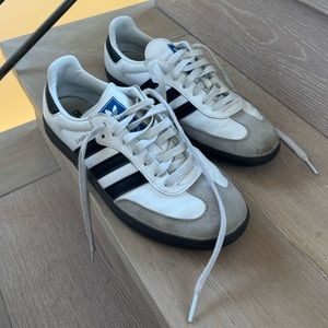 Adidas Samba White/Black - size 7.5M/8.5W